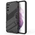 For Samsung Galaxy S22+ 5G Punk Armor 2 in 1 PC + TPU Shockproof Phone Case with Invisible Holder(Black) - 1