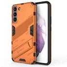 For Samsung Galaxy S22+ 5G Punk Armor 2 in 1 PC + TPU Shockproof Phone Case with Invisible Holder(Orange) - 1