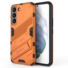 For Samsung Galaxy S22 5G Punk Armor 2 in 1 PC + TPU Shockproof Phone Case with Invisible Holder(Orange) - 1