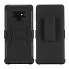 For Galaxy Note9 PC + Silicone Back Clip Sliding Sleeve Protective Case(Black) - 1