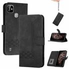 For Infinix Smart HD 2021 Cubic Skin Feel Flip Leather Phone Case(Black) - 1