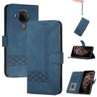 For Nokia 3.4 / 5.4 Cubic Skin Feel Flip Leather Phone Case(Royal Blue) - 1