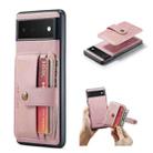 For Google Pixel 6 JEEHOOD RFID Blocking Anti-Theft Wallet Phone Case(Pink) - 1