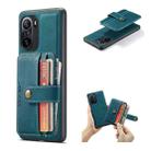 For Xiaomi Redmi K40 / K40 Pro JEEHOOD RFID Blocking Anti-Theft Wallet Phone Case(Blue) - 1