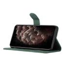 For Sony Xperia 10 III Cubic Skin Feel Flip Leather Phone Case(Dark Green) - 5
