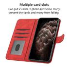 For Samsung Galaxy S21 Ultra 5G Cubic Skin Feel Flip Leather Phone Case(Red) - 6