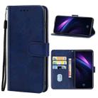 Leather Phone Case For vivo iQOO Neo 855/Z5/Y7s/S1 Foreign Version/V17 Neo EU Version/Z1X India Version(Blue) - 1