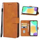 Leather Phone Case For Infinix Smart 6(Brown) - 1