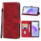 Leather Phone Case For UMIDIGI A11S(Red) - 1