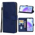 Leather Phone Case For UMIDIGI A11S(Blue) - 1