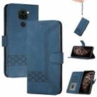 For Xiaomi Redmi Note 9 Cubic Skin Feel Flip Leather Phone Case(RoyalBlue) - 1