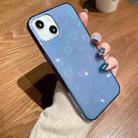 For iPhone 13 Colorful Laser Love TPU Phone Case(Blue) - 1