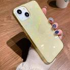 For iPhone 13 Colorful Laser Love TPU Phone Case(Yellow) - 1