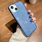 For iPhone 13 Pro Colorful Laser Love TPU Phone Case (Blue) - 1