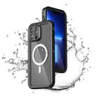 For iPhone 13 Pro Max PC + TPU + PET Shockproof Magsafe Waterproof Phone Case (Black) - 1