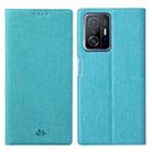 For Xiaomi Mi 11T / 11T Pro ViLi DMX Series Shockproof Magnetic Flip Leather Case(Blue) - 1