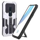 For vivo V17 Pro Vanguard Warrior All Inclusive Double-color Shockproof TPU + PC Phone Case with Holder(Silver) - 1
