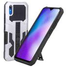 For vivo Y91i Indonesia Version / Y91C Vanguard Warrior All Inclusive Double-color Shockproof TPU + PC Phone Case with Holder(Silver) - 1