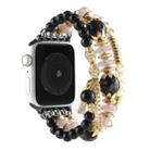 Pearl Strap Watch Band For Apple Watch Series 9&8&7 41mm / SE 3&SE 2&6&SE&5&4 40mm / 3&2&1 38mm(Black) - 1