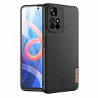 For Xiaomi Redmi Note 11 Chinese Version / Note 11T 5G / Poco M4 Pro 5G DUX DUCIS Fino Series PU + TPU Phone Case(Black) - 1