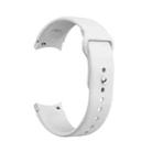 For Samsung Galaxy Watch4 40&44mm/Watch4 Classic 42&46mm Silicone Reverse Buckle Watch Band(White) - 1