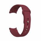 For Samsung Galaxy Watch4 40&44mm/Watch4 Classic 42&46mm Silicone Reverse Buckle Watch Band(Wine Red) - 1