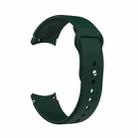 For Samsung Galaxy Watch4 40&44mm/Watch4 Classic 42&46mm Silicone Reverse Buckle Watch Band(Green) - 1