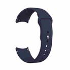 For Samsung Galaxy Watch4 40&44mm/Watch4 Classic 42&46mm Silicone Reverse Buckle Watch Band(Midnight Blue) - 1