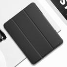 For iPad 10.2 Mutural Horizontal Flip PC + TPU + PU Leather Case with Holder & Pen Slot(Black) - 1