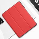For iPad 10.2 Mutural Horizontal Flip PC + TPU + PU Leather Case with Holder & Pen Slot(Red) - 1