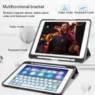 For iPad 10.2 Mutural Horizontal Flip PC + TPU + PU Leather Case with Holder & Pen Slot(Blue) - 8