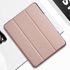 For iPad Pro 10.5 Mutural Horizontal Flip PC + TPU + PU Leather Case with Holder & Pen Slot(Rose Gold) - 1