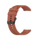 For Huawei Watch GT 3 46mm/GT Runner 22mm Silicone Black Buckle Watch Band(Cabernet Orange) - 1