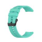 For Huawei Watch GT 3 46mm/GT Runner 22mm Silicone Black Buckle Watch Band(Aurora Blue) - 1