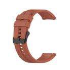 For Huawei Watch GT 3 42mm 20mm Silicone Black Buckle Watch Band(Cabernet Orange) - 1