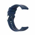 For Huawei Watch GT 3 46mm/GT 22mm Runner Silicone Silver Buckle Watch Band(Dark Blue) - 1