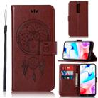 For Xiaomi Redmi 8 Wind Chime Owl Embossing Pattern Horizontal Flip Leather Case with Holder & Card Slots & Wallet(Brown) - 1