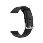 For Huawei Watch GT 3 46mm/GT Runner 22mm Round Tail Leather Watch Band(Black) - 1