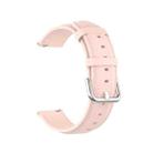 For Huawei Watch GT 3 46mm/GT Runner 22mm Round Tail Leather Watch Band(Light Pink) - 1