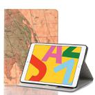 For iPad 10.2 / 10.5 Map Texture Horizontal Flip Leather Case with Holder & Card Slots & Wallet, Random Texture Delivery(Green) - 1