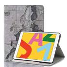 For iPad 10.2 / 10.5 Map Texture Horizontal Flip Leather Case with Holder & Card Slots & Wallet, Random Texture Delivery(Grey) - 1