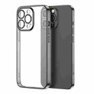 JOYROOM JR-BP909 Chery Mirror Series Electroplating Transparent Anti-fall Phone Case For iPhone 13 Pro Max(Black) - 1