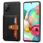 For Xiaomi Redmi Note 11 5G CN Version Calfskin Color Matching TPU + PU Phone Case(Black) - 1