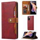 For Xiaomi Redmi Note 11 Pro/Note 11 Pro+ Calf Texture Double Fold Leather Phone Case(Red) - 1