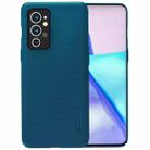 For OnePlus 9RT 5G NILLKIN Frosted Concave-convex Texture PC Phone Case(Peacock Blue) - 1
