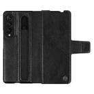 For Samsung Galaxy Z Fold3 5G NILLKIN Ogg Leather Phone Case(Black) - 1