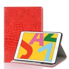 For iPad 10.2 / 10.5 Crocodile Texture Horizontal Flip Leather Case with Holder & Card Slots & Wallet(Red) - 1