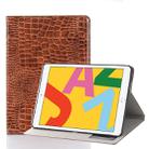 For iPad 10.2 / 10.5 Crocodile Texture Horizontal Flip Leather Case with Holder & Card Slots & Wallet(Brown) - 1