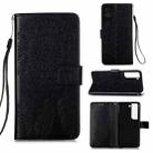 For Samsung Galaxy S22+ 5G Dream Catcher Printing Horizontal Flip Leather Phone Case(Black) - 1