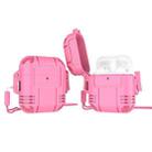 TPU Anti-full Earphone Protective Case with Lanyard For AirPods 1 / 2(Pink) - 1